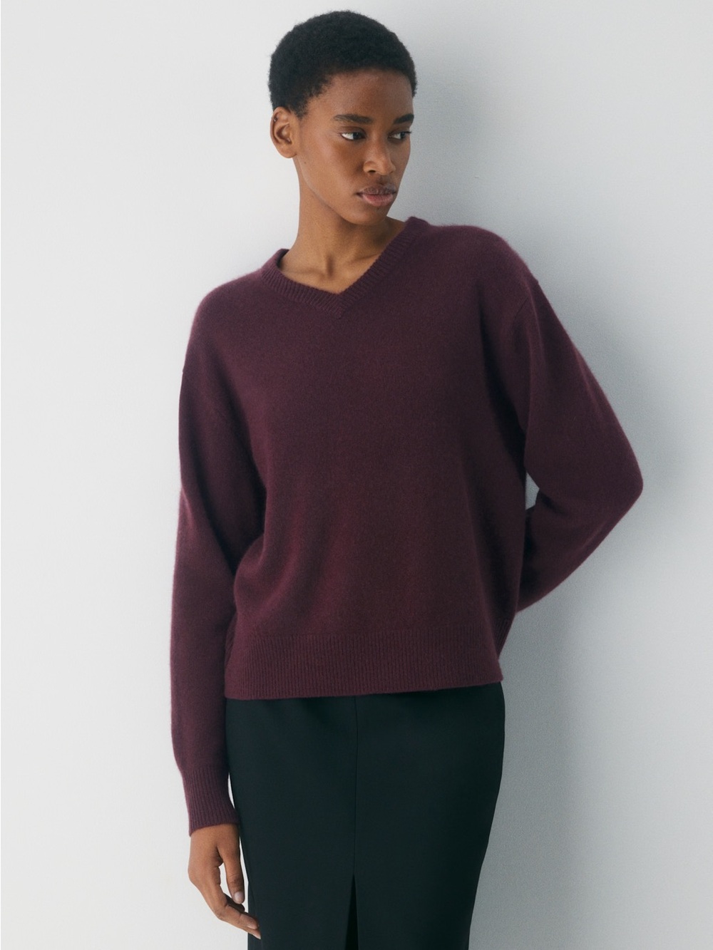 Aritzia Cashmere Sweater in Cardamon